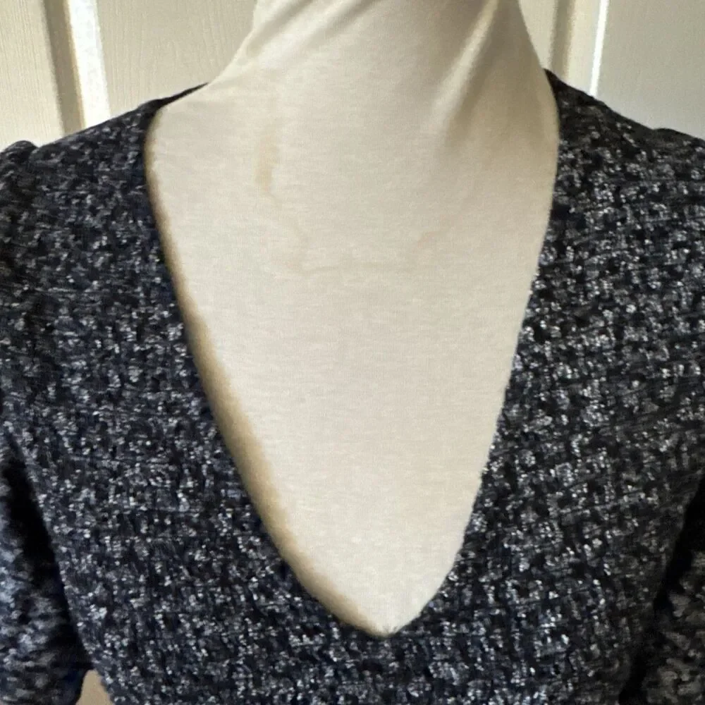 Smocked Puff Sleeve Floral Maxi Dress Womens Medium‎ Blue Cottagecore Pockets